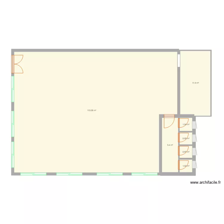 kadede grande salle. Floor plan with 