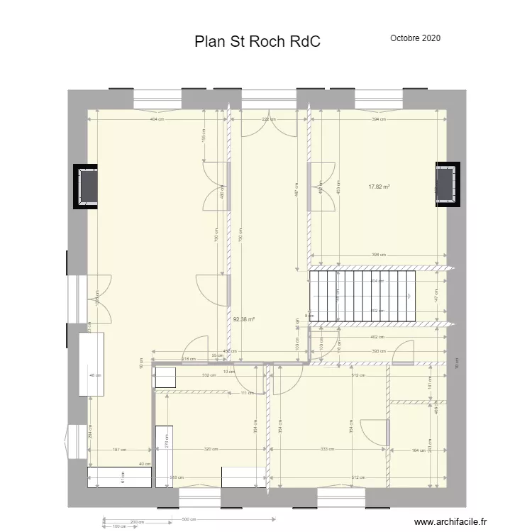 St Roch RdC sana meubles. Floor plan with St Roch RdC sana meubles. Floor plan with