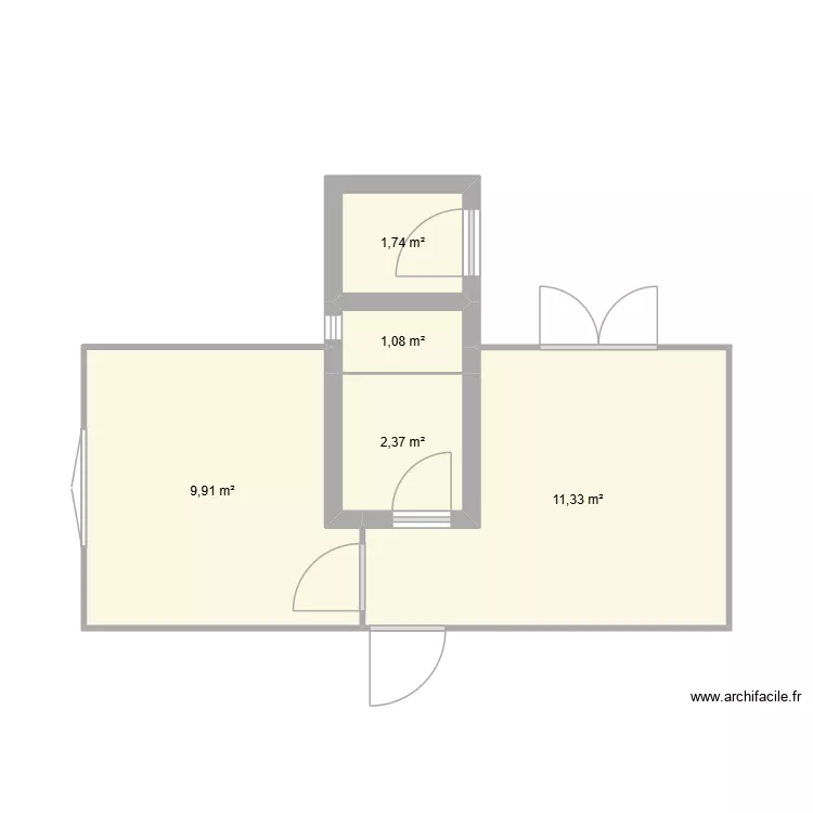 projeto 18k. Floor plan with 5 and 26 m² projeto 18k. Floor plan with 5 and 26 m²