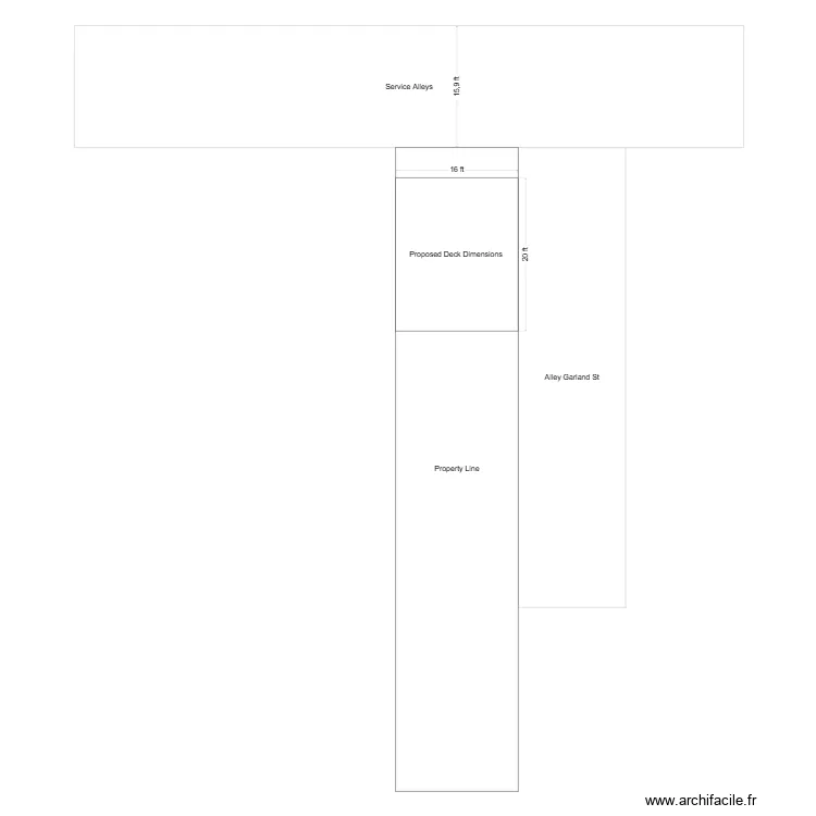 Deck Property Dimensions. Floor plan with Deck Property Dimensions. Floor plan with