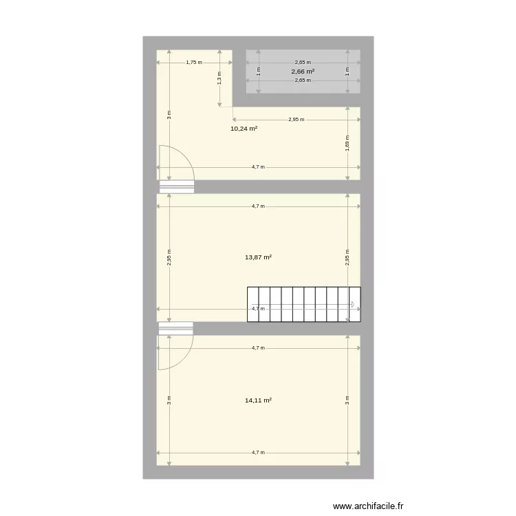 50m2first. Floor plan with 50m2first. Floor plan with