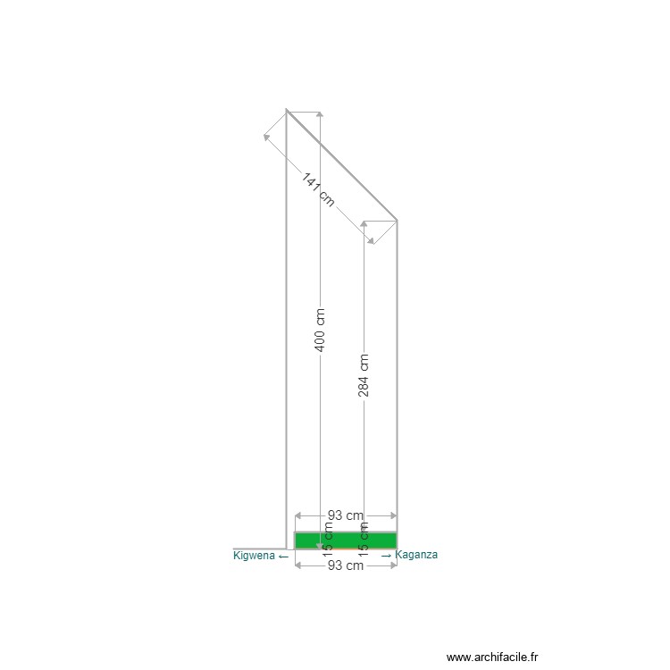 positionnement chalet. Floor plan with 0 room and 0 m2
