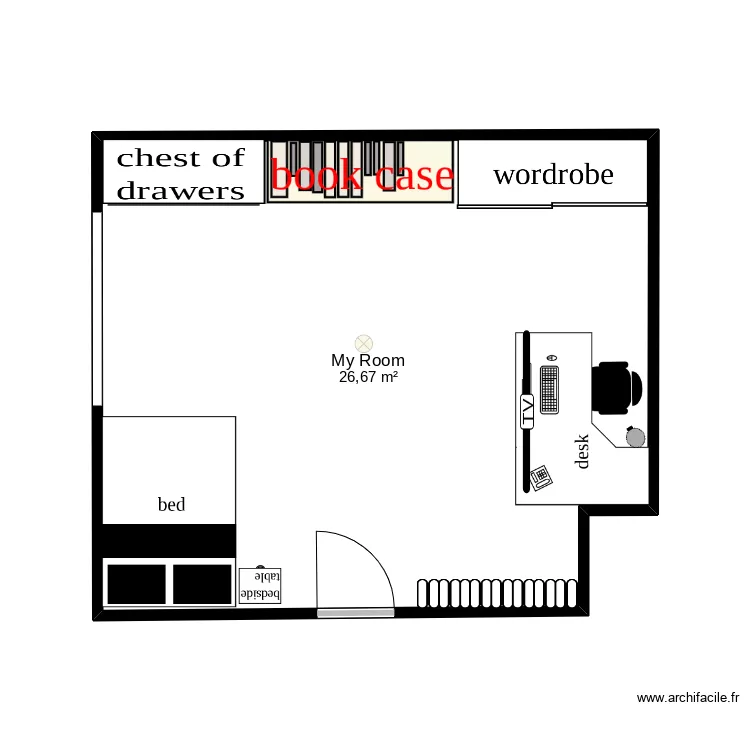 My Room.. Floor plan with 