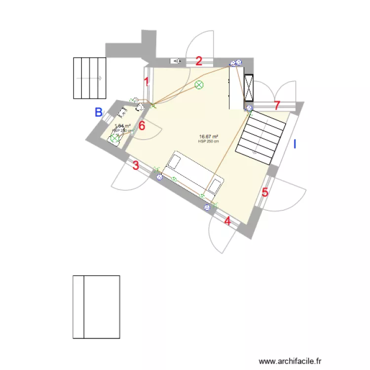 Entrance 2. Floor plan with Entrance 2. Floor plan with