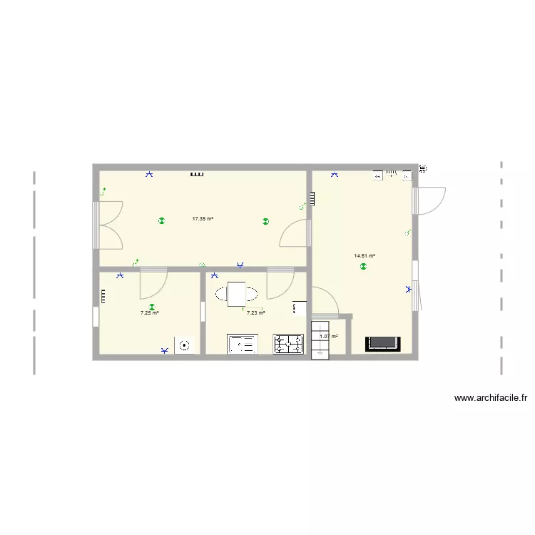 Casa Premia de Dalt. Floor plan with 