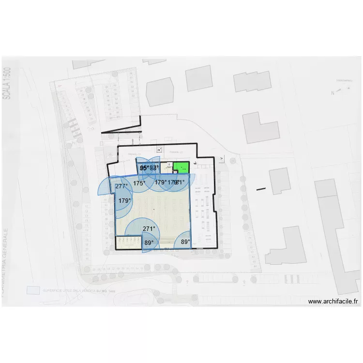 gennaio 1917. Floor plan with 