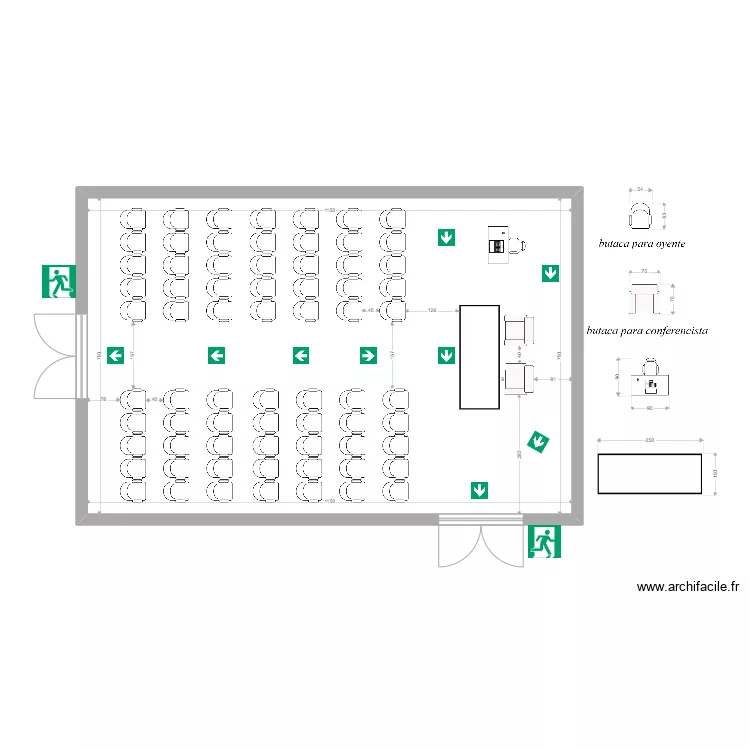 acustica plan. Floor plan with 