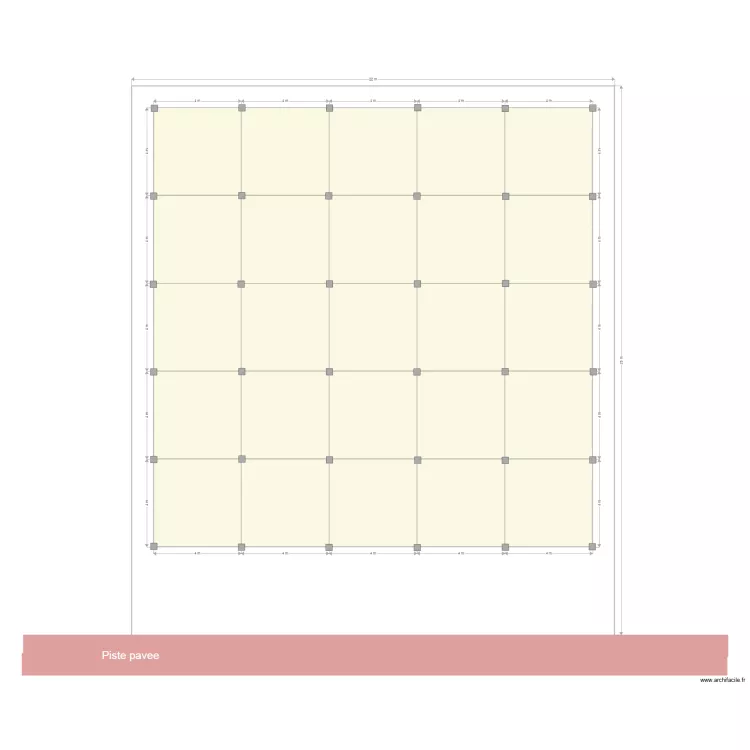 Bwiza colonnes. Floor plan with 