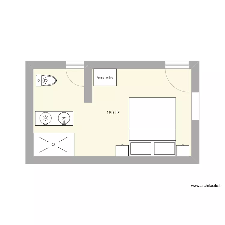 Plan SDB1. Floor plan with Plan SDB1. Floor plan with