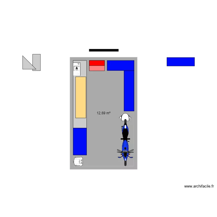Garage 2. Floor plan with 