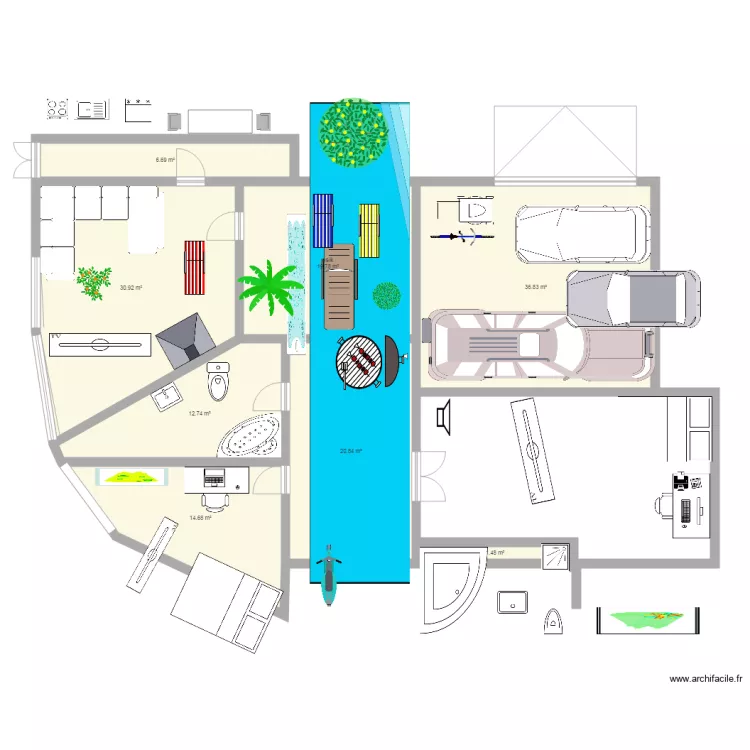 mu maja t&ouml;pas. Floor plan with 