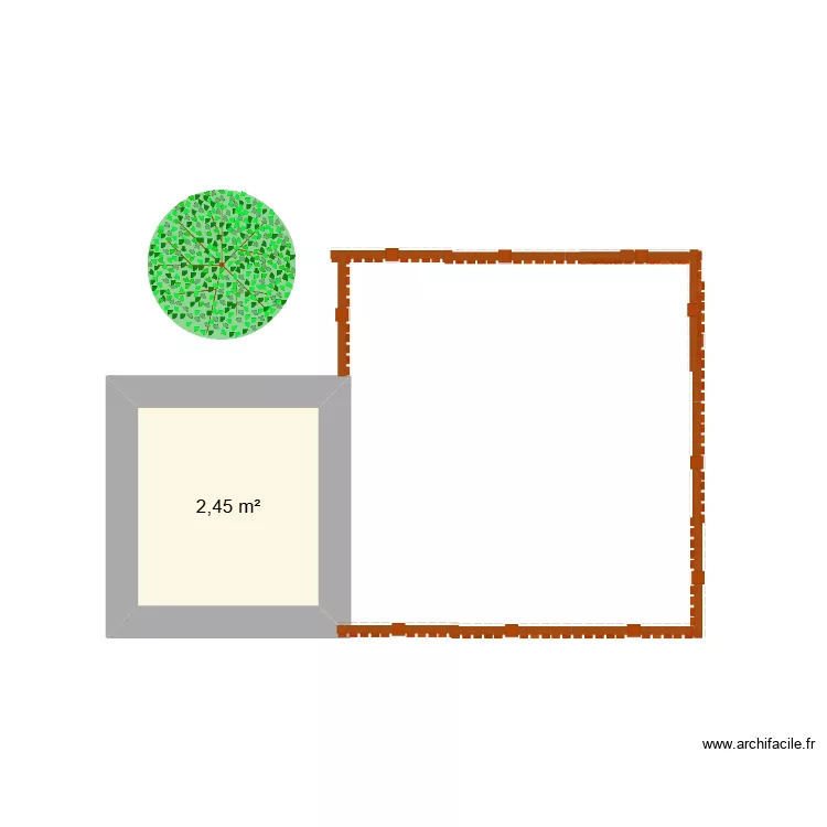 math ( hailey\'s work. Floor plan with 1 room and 2 m²