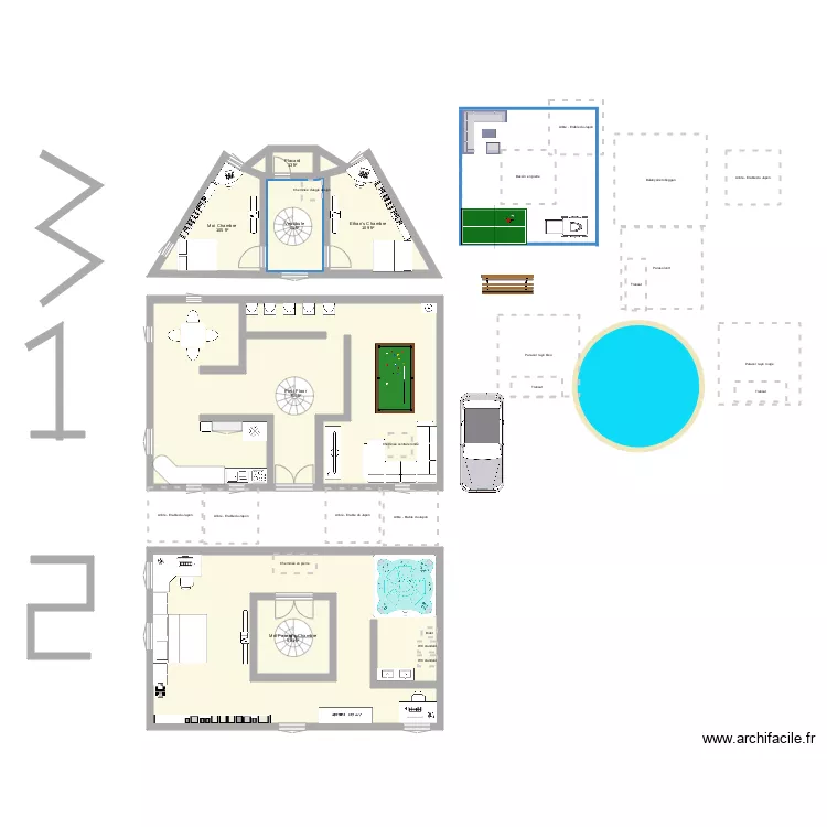 Dream House. Floor plan with 