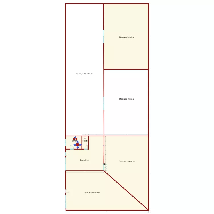 hangar260822. Floor plan with 