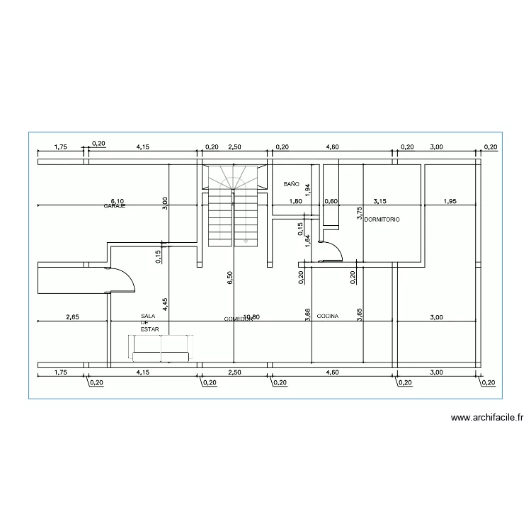 casa2. Floor plan with 