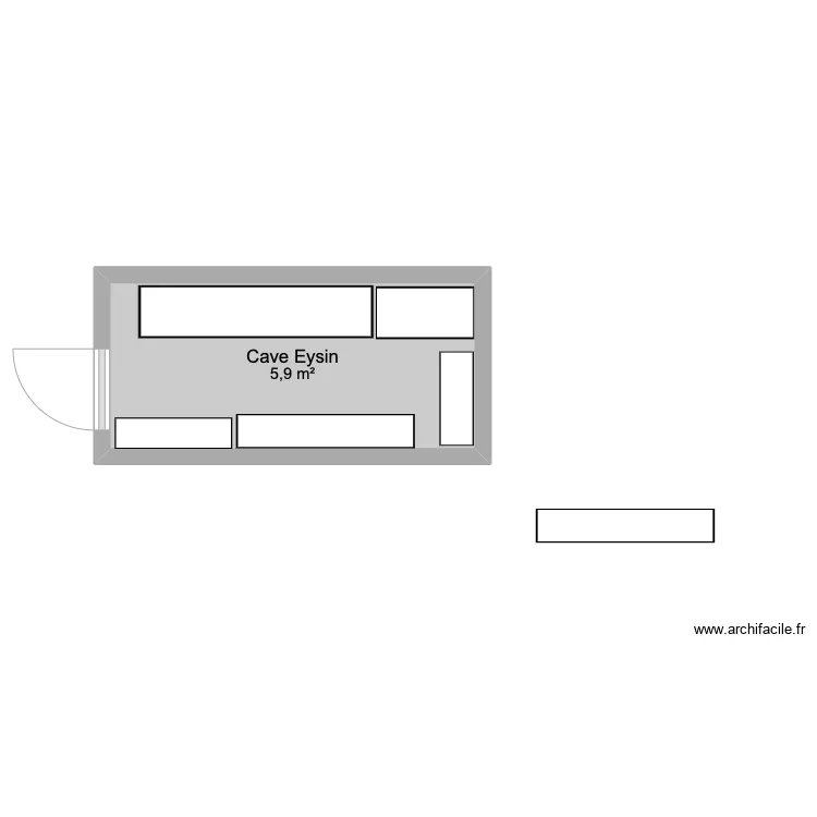 Cave Eysin - V1. Floor plan with 