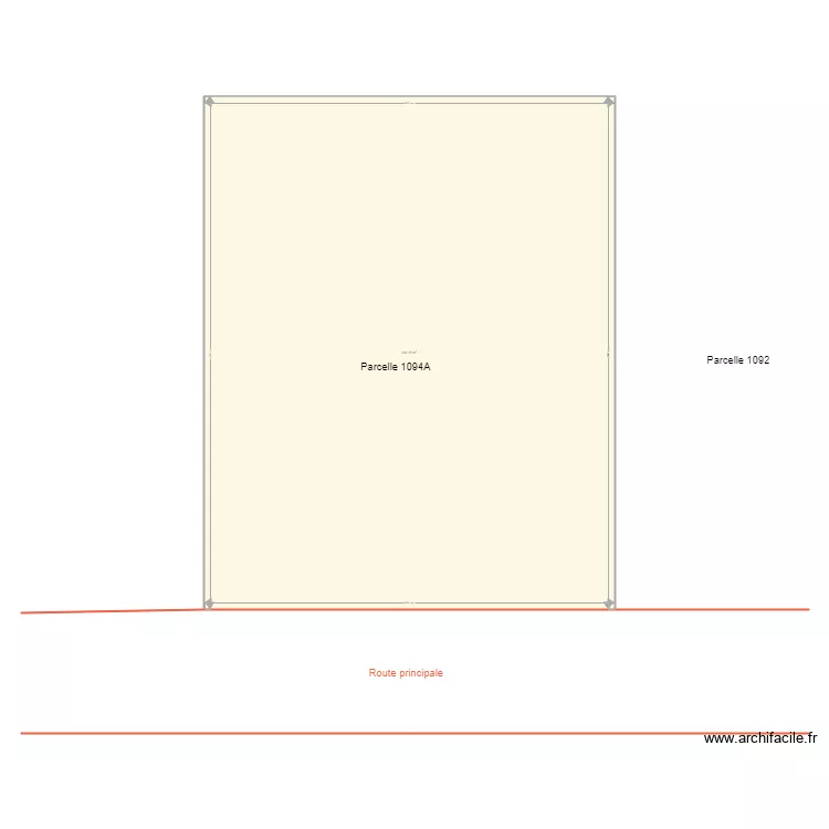 parcelle Kayiranga. Floor plan with 