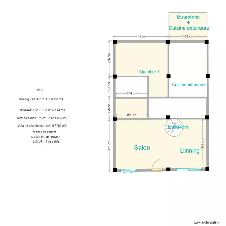 kayiranga semelles. Floor plan with 
