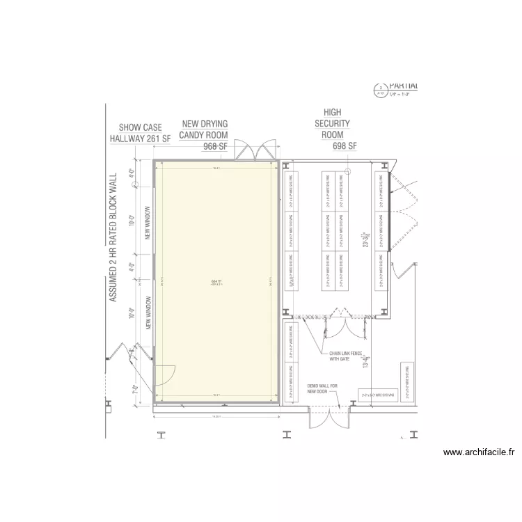 Candy with Draws. Floor plan with 
