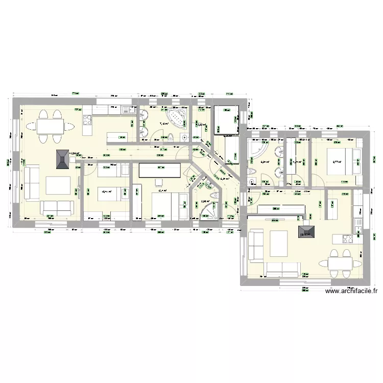 Kraj&scaron;a. Floor plan with 