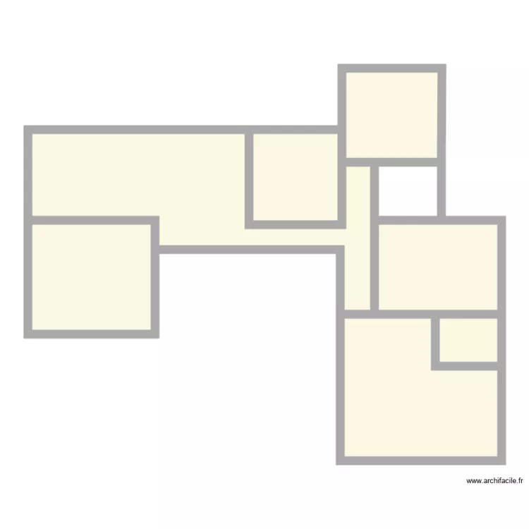 fouille frame. Floor plan with 