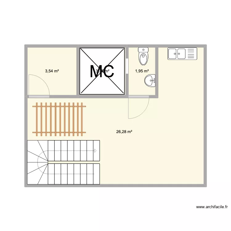terraza. Floor plan with 