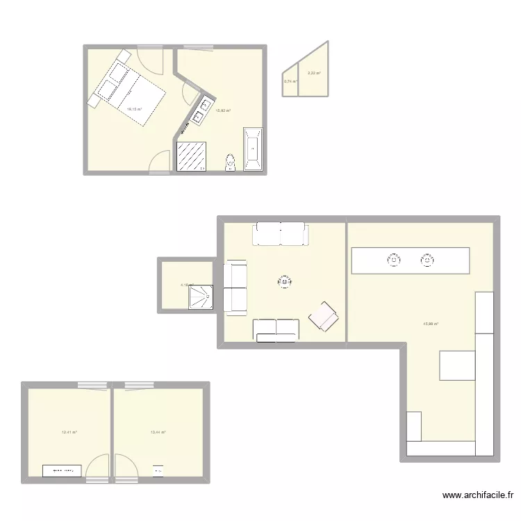 Bedroom. Floor plan with 