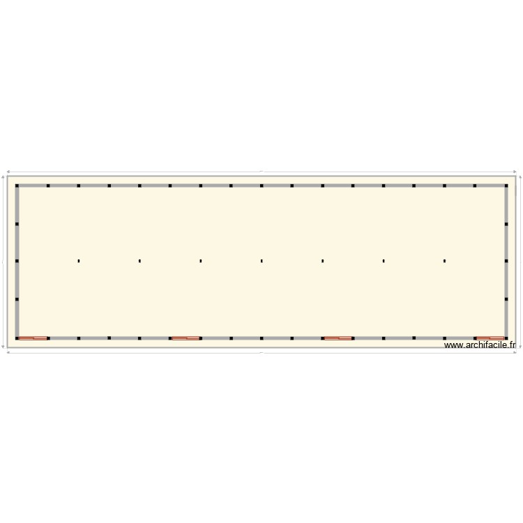 hangarvue en plan. Floor plan with 0 room and 0 m2