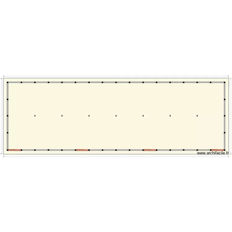hangarvue en plan. Floor plan with 
