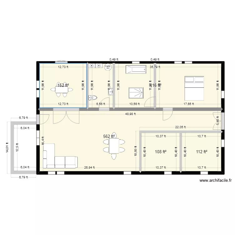 cedar street. Floor plan with 