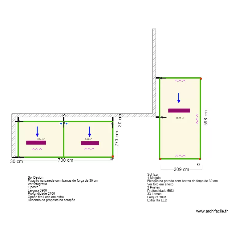 Barry Fitz Patrick- Loul&eacute;. Floor plan with 
