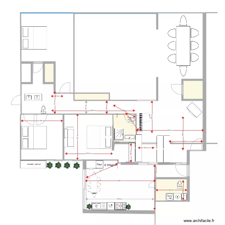 NewCOCINA CARMEN medidas . Floor plan with 