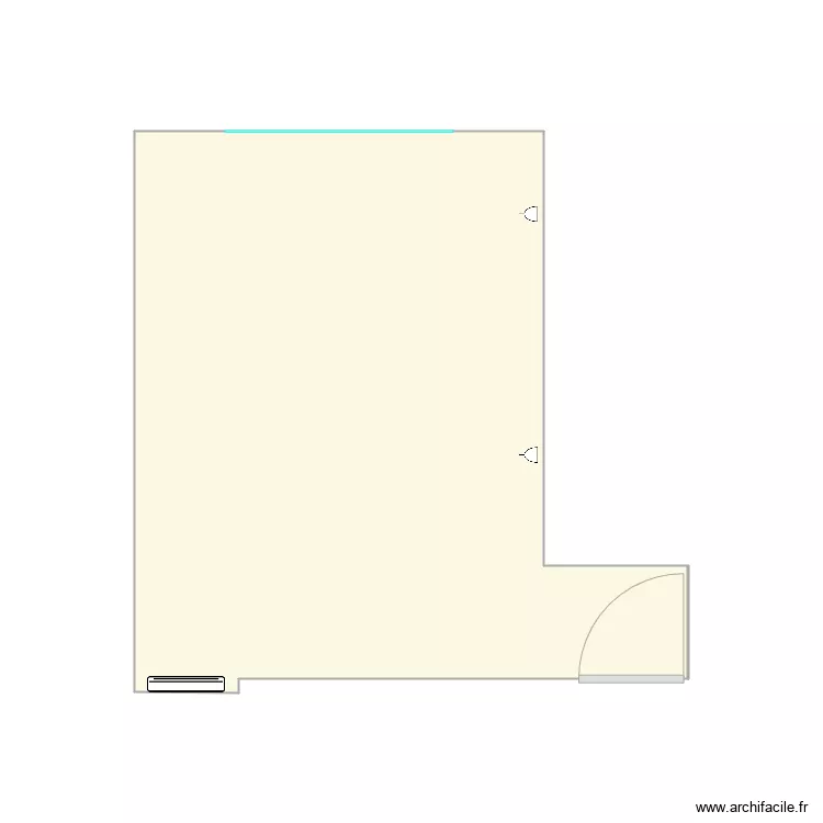 Flat 1 Big Bedroom. Floor plan with 