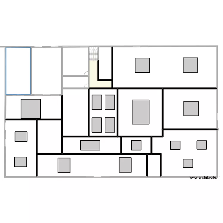 planta alta 1. Floor plan with 
