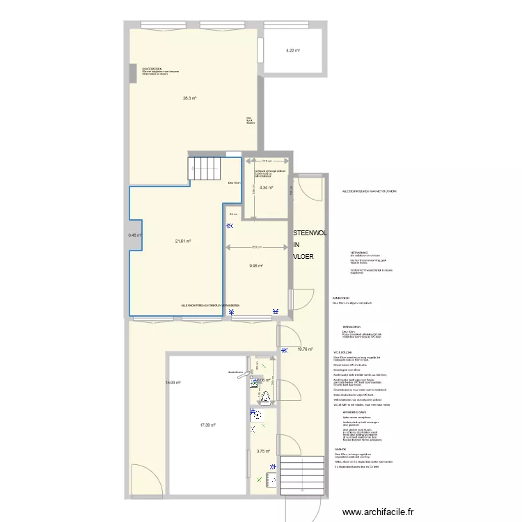NH93 V1 bed boven. Floor plan with 