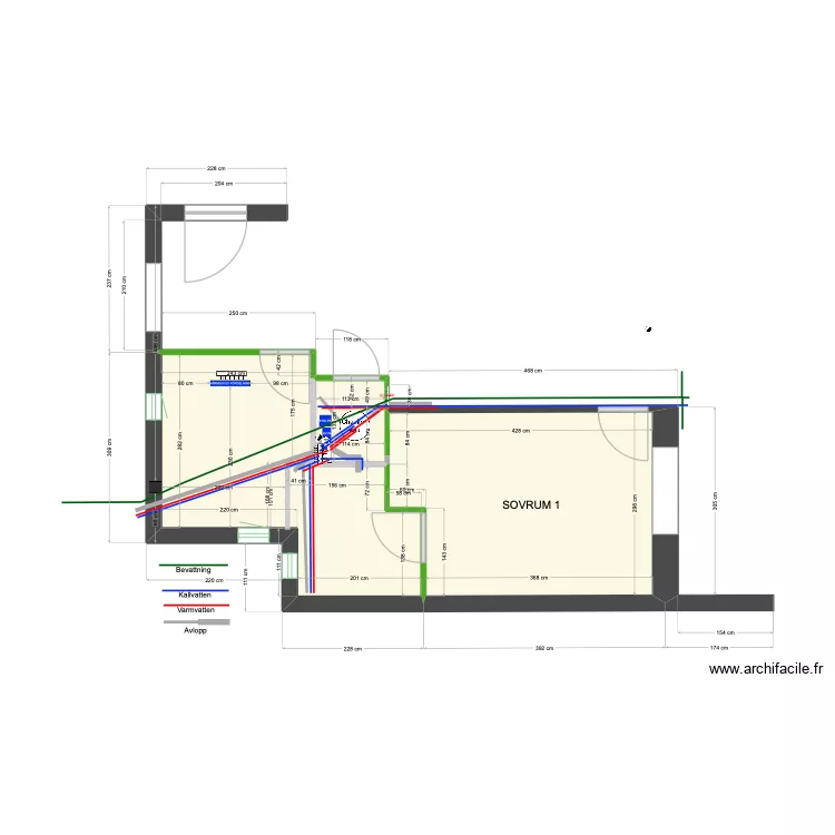 Pl6 VA sov bad wc. Floor plan with 