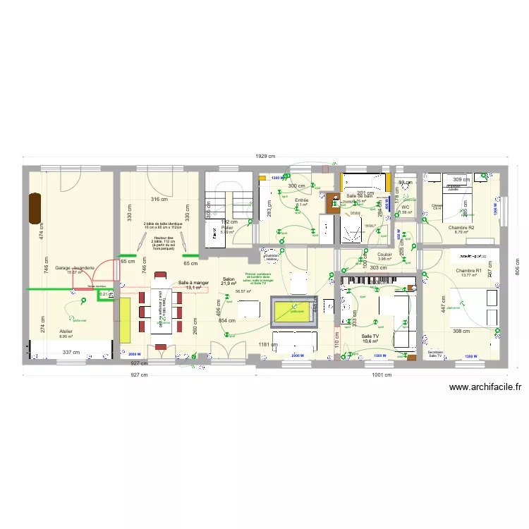 Plan cuisine. Floor plan with Plan cuisine. Floor plan with