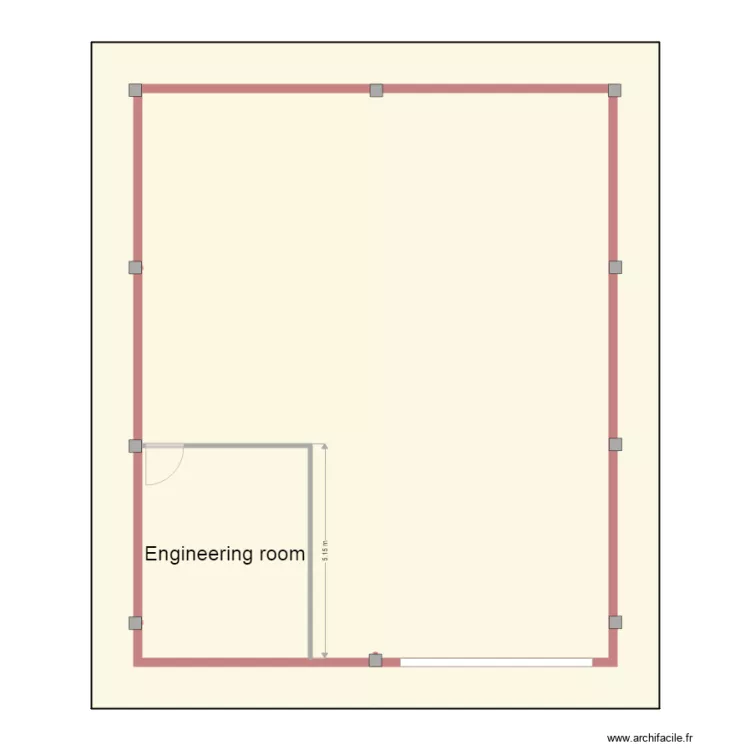 abri frame. Floor plan with 