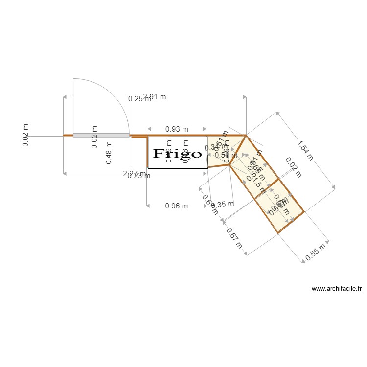 nouveau bar. Floor plan with 0 room and 0 m2