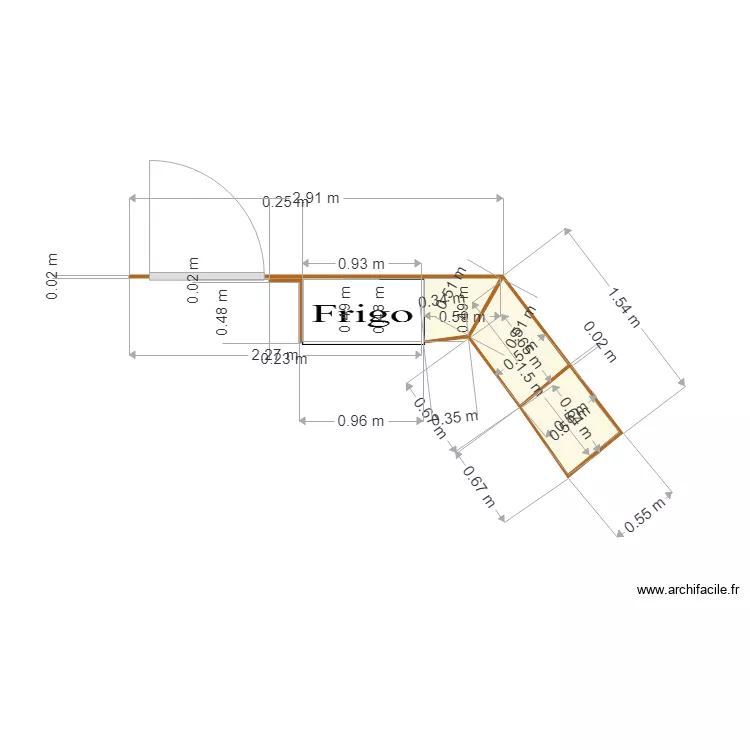 nouveau bar. Floor plan with 