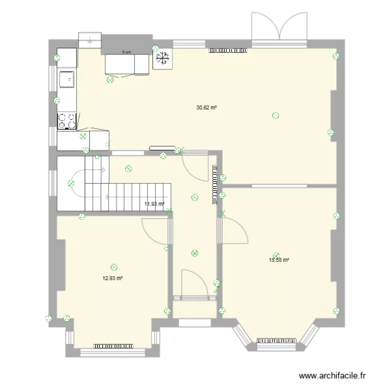 18 HFC Proposed Floor Plan alternative temp kitchen. Floor plan with 