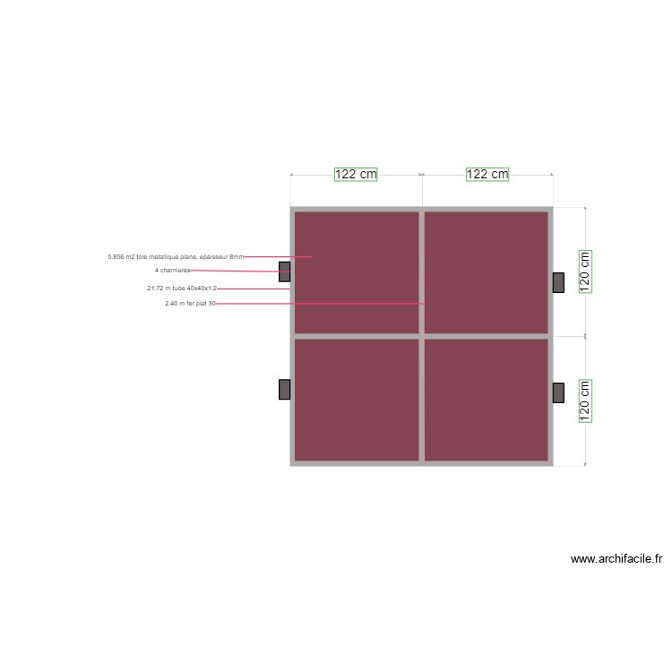 portail1bis Q10. Floor plan with 0 room and 0 m2