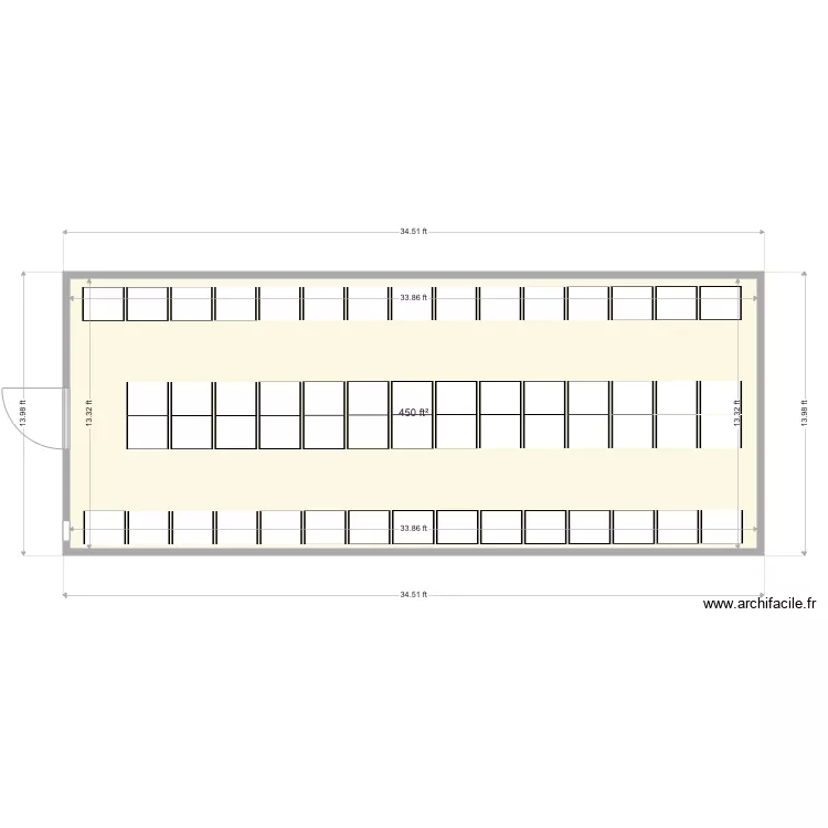 Haiti. Floor plan with 