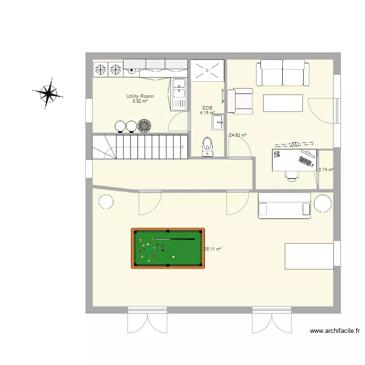 18 C de la M. Floor plan with 