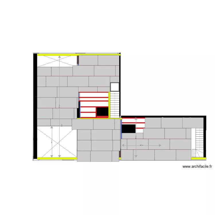 tussenvloer 2 underlayment. Floor plan with 