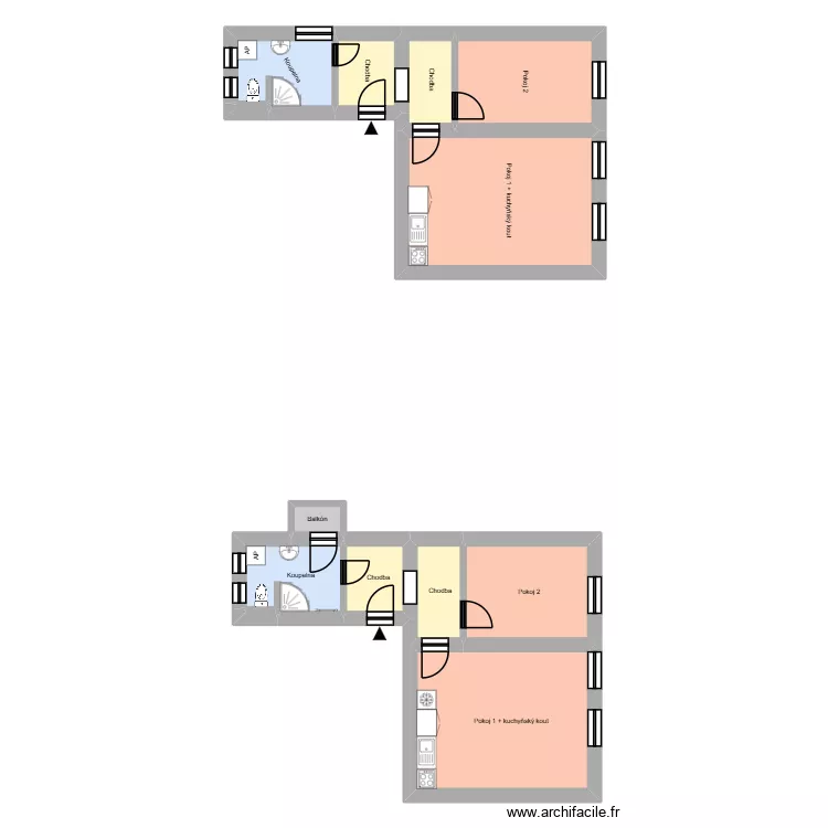 Lihovarsk&aacute; 467, byt 3. Floor plan with 17  and 212 m²