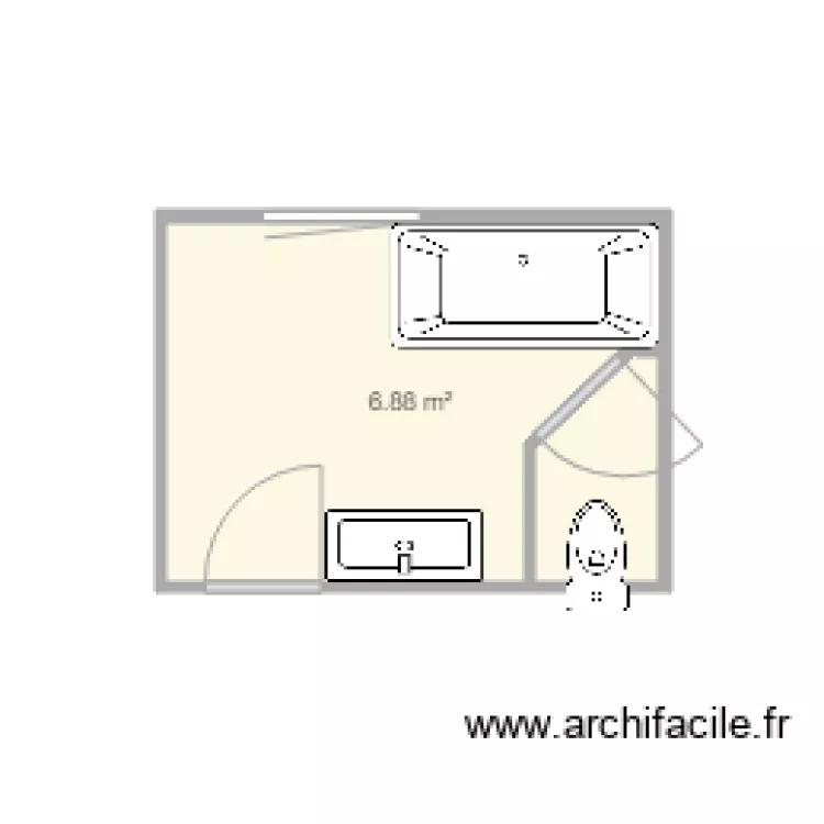SALLE DE BAIN 4. Floor plan with SALLE DE BAIN 4. Floor plan with
