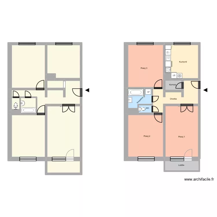 Generála Píky 2894 vyt 5. Floor plan with 25 Rooms and 282 m² Generála Píky 2894 vyt 5. Floor plan with 25 Rooms and 282 m²