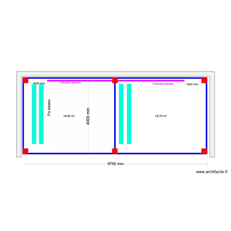 Eteinne Roof top. Floor plan with 
