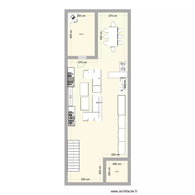 semi-detached floorplan. Floor plan with 